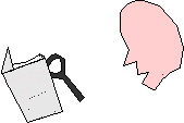 using a magnifying glass