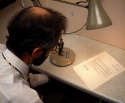 an anglepoise light helps reading